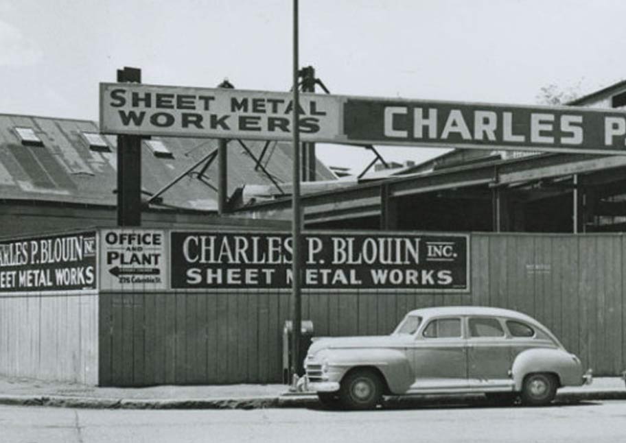historical photo of CP Blouin headquarters