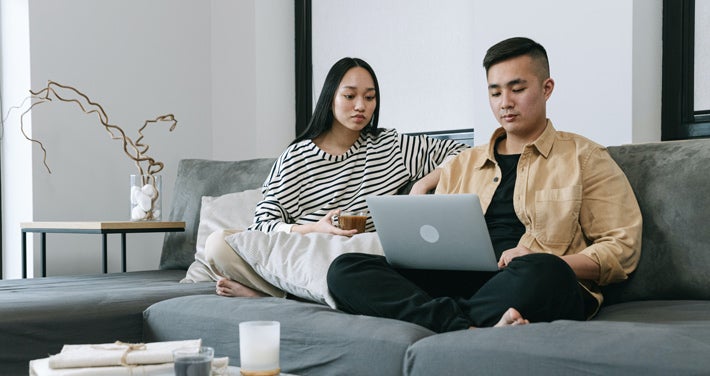 couple on laptop