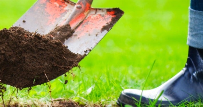shovel digging
