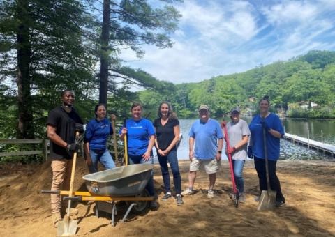 Unitil employees volunteer at YMCA